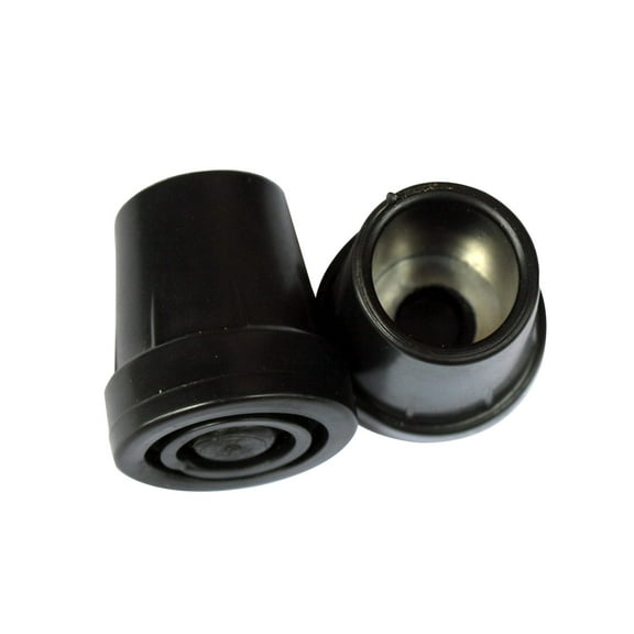 Supvox 6Pcs Black Walking Stick Leg Tips Durable Plastic Non Skid Protector