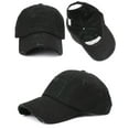 thumbnail image 4 of yuqude USA Memorial Cap Adjustable Curved Brim Snapback Hat, Quick Dry Baseball Cap for Men Women Running & Workouts Black,One Size, 4 of 4