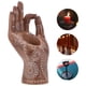 thumbnail image 1 of Bearachild Portavelas creativo Candelabro de bergamota decorativo Candelabro de estilo budista Resina Artesanía en forma de mano Quemador de incienso Decoración del hogar Bearachild HA021416-00, 1 of 1
