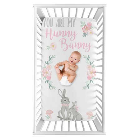 UPC: 0846480078630 | Bunny Floral Collection Photo Op Crib Sheet