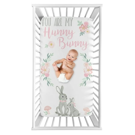 UPC: 0846480078630 | Bunny Floral Collection Photo Op Crib Sheet