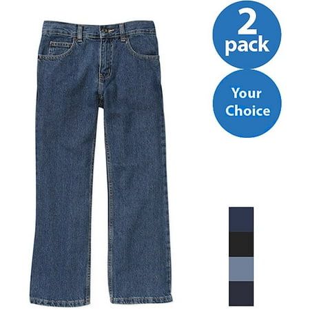 Faded Glory Boys; Relaxed Jean, 2 Pack Value Bundle