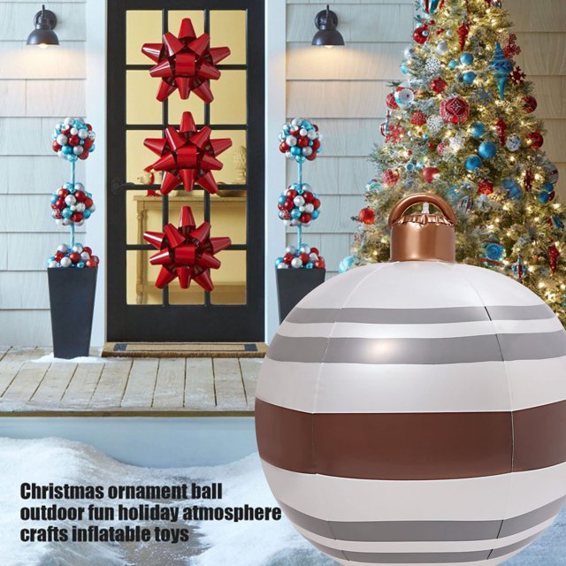 Giant Christmas Inflatable Decorated Ball Cute Inflatable Decorations