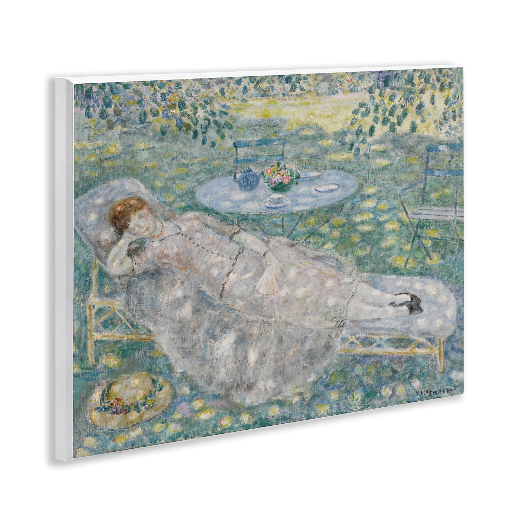 Stupell Industries Classical Frieseke Portrait Landscape & Nature Painting Unframed Art Print Wall Art, 14 x 11