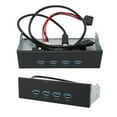 thumbnail image 1 of Concentrador de Panel Frontal USB 3.2 Bling Bling de 5,25 pulgadas 4 puertos 10 Gbps, 1 of 12