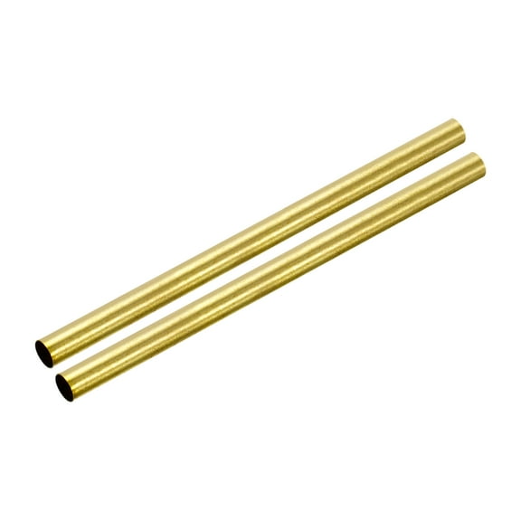 Uxcell 8mm OD 0.2mm Wall Thickness 150mm Length Brass Round Tube 2 Pack