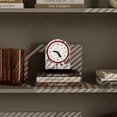 thumbnail image 3 of Table Clock - Minimalist Style Art Desk Clock,Silent Non-Ticking Decorative Clock Battery Operated for Home, Office, Living Room, Bedroom, 3 of 4