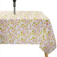 thumbnail image 1 of Waterproof Outdoor Tablecloth with Umbrella Hole for Rectangle Table 60x84inch Pink Flowers Patio Table Cloth with Zipper, 1 of 5
