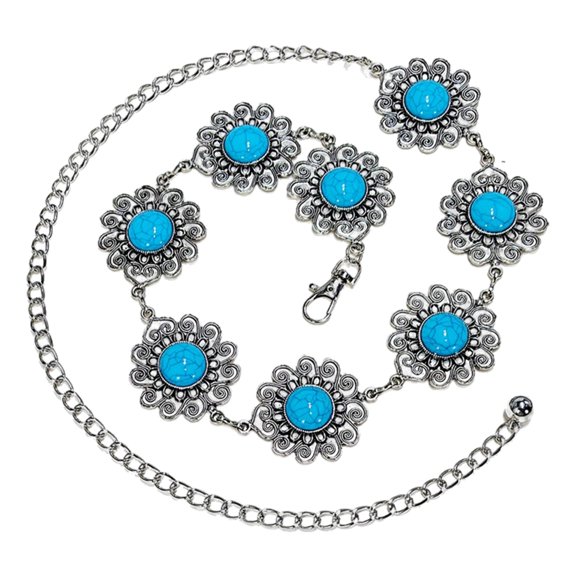 Jesscasday Adjustable Waist Belt Bohemian Style Design Waistband Decorative Waist Girdle