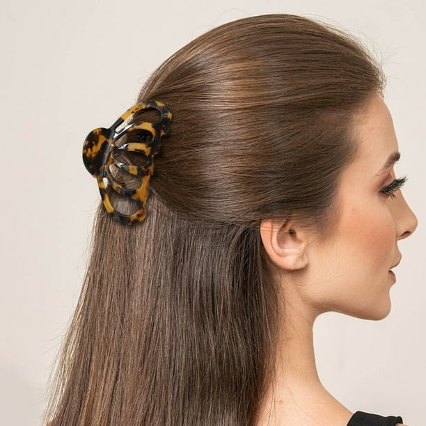 Pinza de garra de agarre fuerte - Diseño de recorte abierto para mayor comodidad - Sujeta el pelo largo, fino a medio, rizado o ondulado - Todas las texturas del cabello