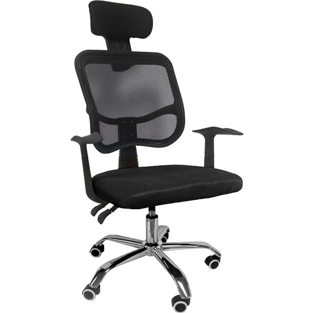 Silla de oficina ajustable con inclinacion negro Rack & Pack mkz-ofichair