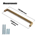 thumbnail image 2 of Goo-Ki 7.6''(192 MM) Hole Centers Antique Brass Cabinet Pulls, Zinc Alloy Cabinet Handles Drawer Pulls for Dresser and Cupboard, 6 Pack, 2 of 10
