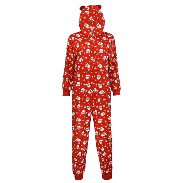 Pijama de manga larga con estampado de dibujos animados de Navidad para hombre y mujer, pijama de salón para dormir para mujer, ropa de dormir para niños y adultos
