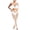 White, variant on JSGEK Women Halter Neck Fishnet Crop Top and Pants Set Sheer Fabric 2 Piece Lingerie for Beach or Poolside Purple Free Size