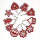 thumbnail image 1 of 10 piezas de pintura de diamantes Anhnger de Navidad, Anhnger de Navidad - Decoraciones para árboles de Navidad - Navidad - Navidad 10 piezas-rojo, 1 of 5