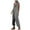 Gray, variant on Ausyst Wide Leg Jumpsuits for Women Fashion Summer Solid Casual Sleeveless Suspender Long Jumpsuit Summer Baggy Rompers Clearance
