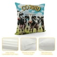 thumbnail image 4 of JEUXUS  Funny Cow Throw Pillow Covers, Funny Farmhouse Cow Throw Pillow Covers  Decor Gifts for Cow Lovers, OCD Rustic Cows for Farmhouse Living Room Sofa Bedroom Decor, 4 of 5