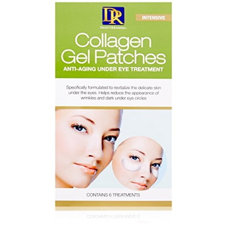 D&R collagen gel patches anti-aging under eye treatment, 6 Count ...
