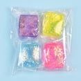 thumbnail image 5 of PEIBang 4 Pcs Glitter Ice Cubes,Colorful Sensory Fidget Squeeze Ball for Stress Relief,Holiday and Birthday Gifts,Party Favors, 5 of 6
