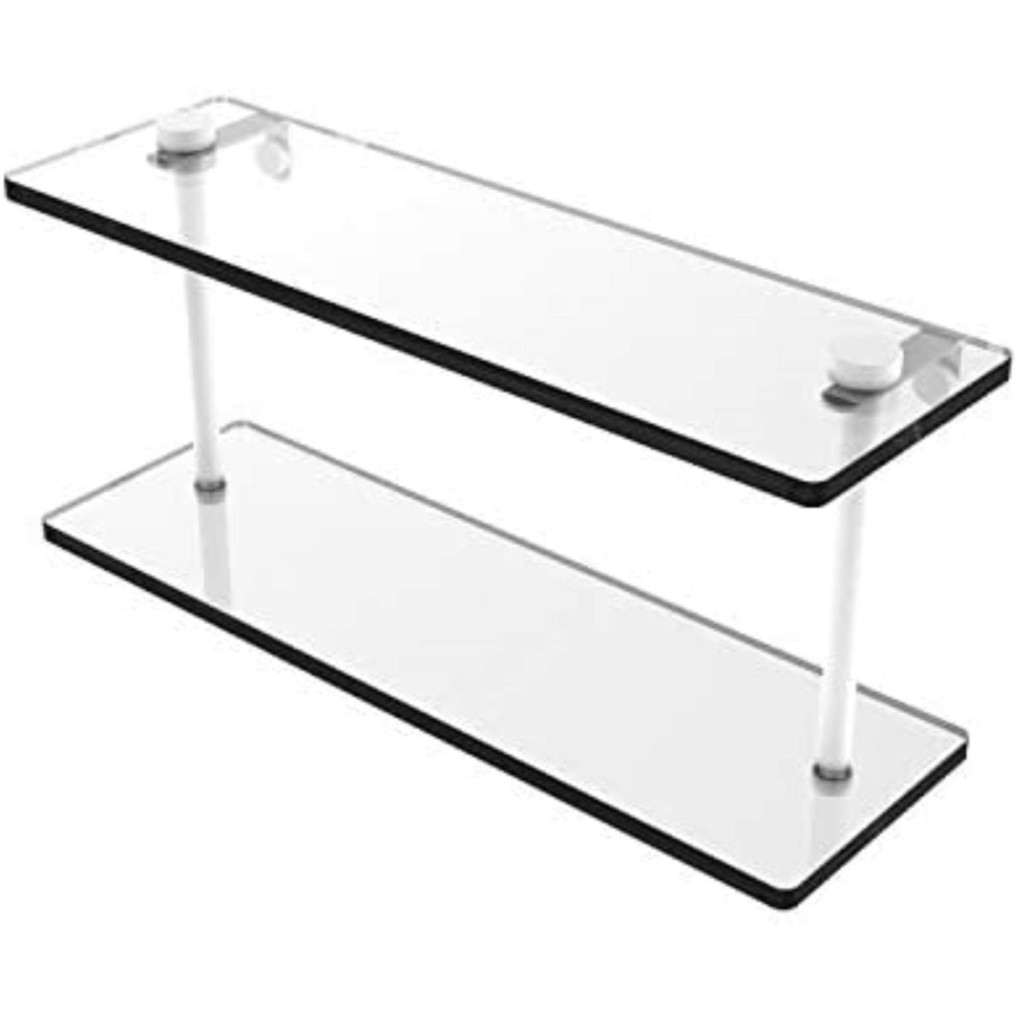 16 Inch Two Tiered Glass Shelf NS2/16WHM Walmart Canada