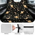 thumbnail image 6 of Drydeepin Planets Crescent Moon Stars Car Seat Covers for Backseat, Rear Bench Seat Cover Towel Sweat Absorbent Saddle Blanket Seat Protector Universal Auto Accessories for Trucks Van SUV, 6 of 7