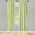 thumbnail image 3 of Ambesonne Garden Art Curtains, Blossoming Spring Meadow, Pair of 28"x63", Multicolor, 3 of 5