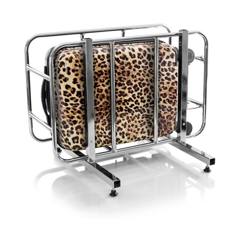 Set Hardside America Luggage 3-Piece Heys Brown Leopard Spinner