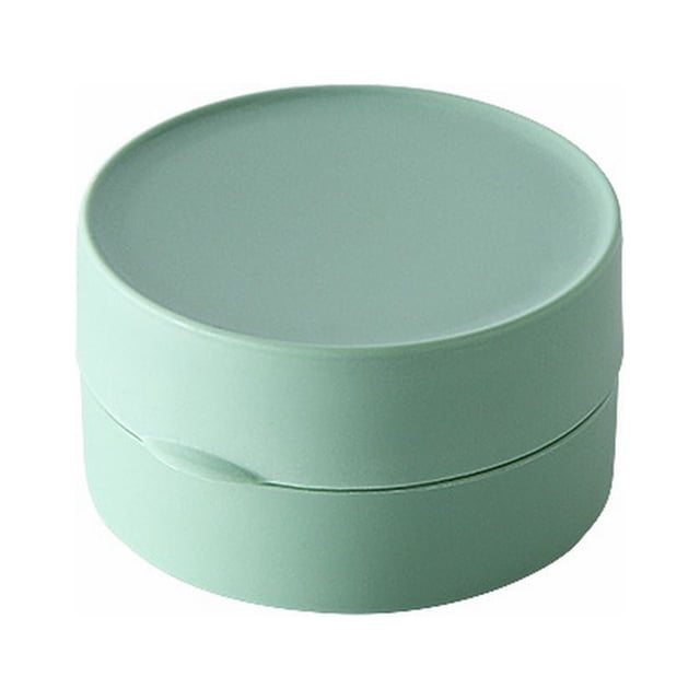 Oleegame 1PC Spoon And Lid Rest Macaron Color Travel Soap Box Portable Creative Soap Box Waterproof With Lid Soap Plastic Box Green