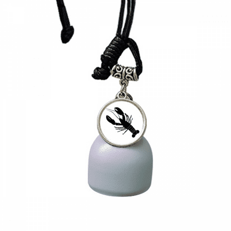 

Black Shrimp Marine Life Illustration Wind Chimes Bell Car Pendant