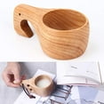 thumbnail image 4 of Windfall Nordic Style Handmade Backpack Wooden Mug Cup for Camping Hiking Survival Teacup Outdoor Portable Wooden Ancient Kuksa Coffee Tea Milk Breakfast Drinking Mug Cup, 4 of 7