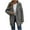 Dark Gray, variant on Yangnuo Womens Trendy Warm Lapel Suede Cotton Jacket 2025 Women Winter Solid Velvet Coat Long Sleeve Turn-down Collar Zipper Jacket Overcoat