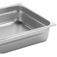 thumbnail image 5 of TrueCraftware -Full Size 2-1/2" Deep Stainless Steel Anti-Jamming Steam Pan 24 Gauge- Steam Food Pan Anti-Jam Steam Table Hotel Pan for Restaurant Family Events Personal Catering Use, 5 of 6