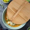 thumbnail image 3 of ETHZZLE 11.8 Inch Round Wooden Pot Lid for Cooking, Heat Retention, Steam Preservation - Kitchen Accessory Set, 3 of 8