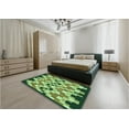thumbnail image 5 of Ahgly Company Machine Washable Indoor Rectangle Transitional Army Green Area Rugs, 2' x 3', 5 of 7