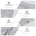 thumbnail image 5 of LNZGNM Men's Athletic Shorts Drawstring Elastic Waist Sports Shorts Lightweight Breathable Short Pants Casual Gym Shorts with Pockets,Light Gray 2XL, 5 of 8