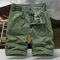 thumbnail image 2 of Youmylove Leisure Mens Shorts Men's Cargo Shorts Classic Stretch Waist Outdoor Fashion Casual Shorts Lightweight Beach Shorts, 2 of 6