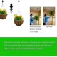 thumbnail image 2 of 4 Pack Plant Pulley Retractable Plant Hook Pulley Adjustable Plant Hanger Hanging Flower Basket For Garden Baskets Pots And Birds Feeder In Different, 2 of 4