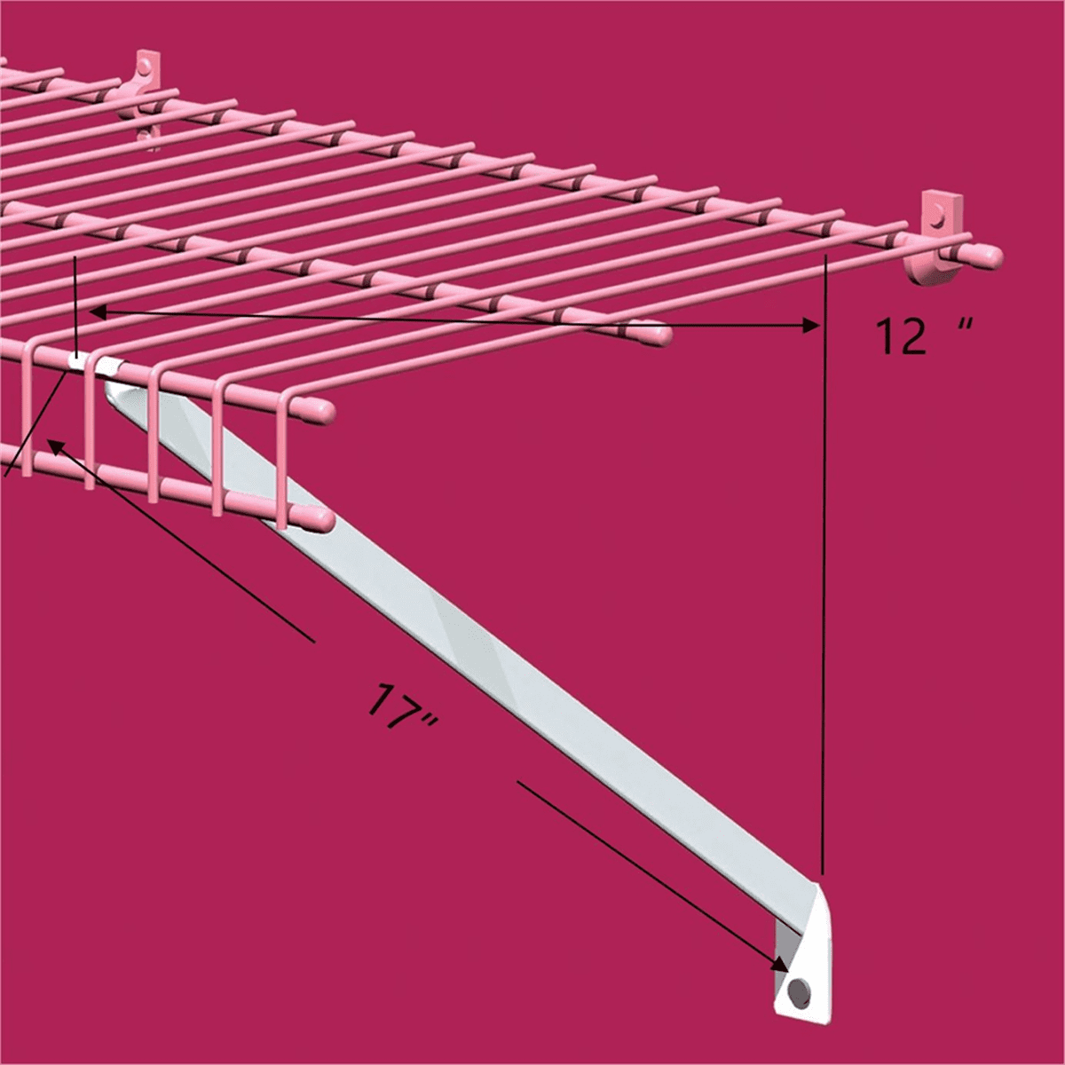 6 * Shelf Brackets-White