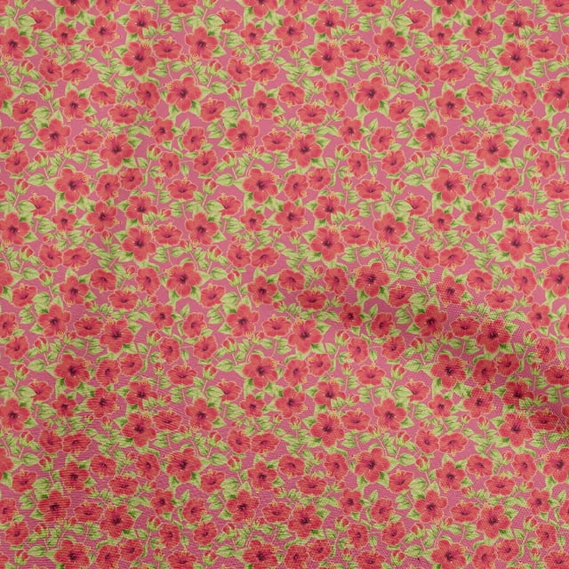 oneOone Cotton Jersey Red2 Fabric Tropical Sewing Craft Projects Fabric Prints By Yard 58 Inch Wide