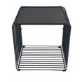 thumbnail image 2 of Mesa auxiliar Benzara REO 41 cm con estructura de metal negro, 2 of 5