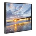 thumbnail image 2 of Stupell Industries Contemporary Ocean Pier Sunrise Reflection Black Framed Giclee Art, 20 x 16, by Jeff Poe Photography, 2 of 7