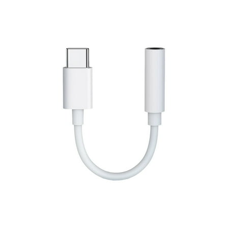 KIQ USB C Male to 3.5mm Female Cable (0.4ft)(White)