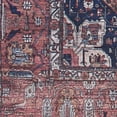 thumbnail image 4 of 5' x 7' Red and Ivory Oriental Power Loom Distressed Washable Non Skid Area Rug, 4 of 5