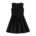 thumbnail image 3 of FKELYI Sunflower Girls Sleeveless Dress Size 9-10 Years Breathable Butterfly Print Swing Skater Dress Leisure Leisure Shopping Midi Sundress, 3 of 5