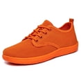 thumbnail image 4 of Womens Mesh Breathable Walking Shoes Comfortable Lightweight Running Wide Toe Outdoor Hiking Sneakers Orange 8, 4 of 9