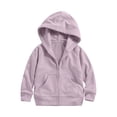 thumbnail image 5 of OGLCCG Girls Zip Up Hoodies Long Sleeve Hooded Sweatshirts Casual Lightweight Cotton Workout Jacket with Pockets 2-13 Years, 5 of 8