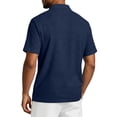 thumbnail image 5 of Trgacdwlo Linen Men's Polo Shirts Color Block Raglan Short Sleeve Shirts for Men Summer Breathable Sun Protection Mens Golf Polo Shirt, 5 of 7