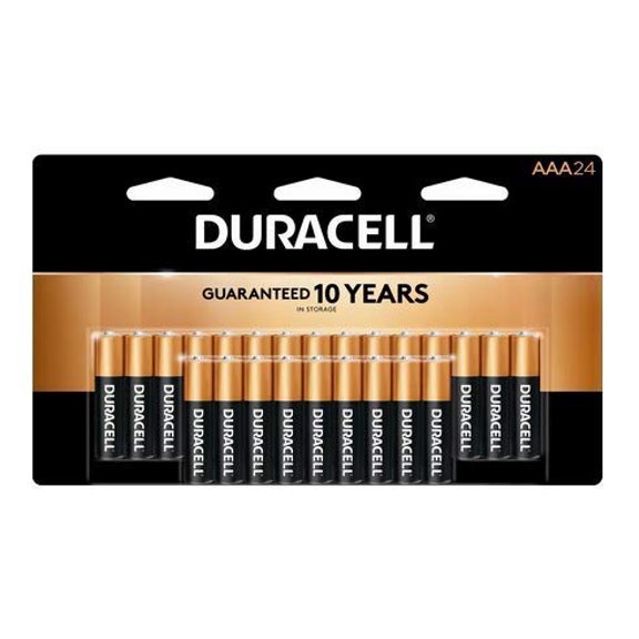 Batería Duracell AAA CopperTop Alkaline, paquete de 24