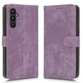 thumbnail image 3 of Wallet Case for Samsung A14 5G,Card Slots[RFID Blocking],Durable Flip Folio Kickstand Magnetic Closure Retro Premium Leather Wallet Wrist Strap Shockproof Case for Samsung Galaxy A14 5G, Purple, 3 of 10