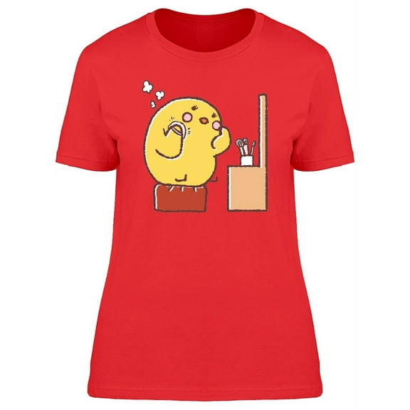 Cute Chicken With Make Up Tee Women's -Image by Shutterstock